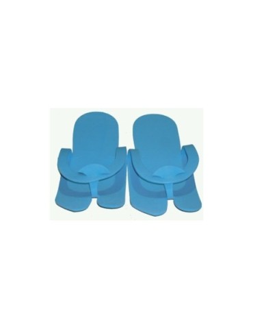Παντόφλες πεντικιούρ μιας χρήσης 12 ζεύγη (Μπλε)
