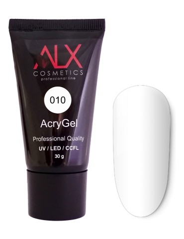 ALX Acrygel No 010 - Λευκό  (30 γρ. σωληνάριο)