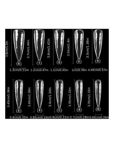 Dual Form Tips Stiletto 60τμχ
