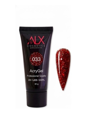 ALX Acrygel 033 Ruby Sparkle 30 γρ.